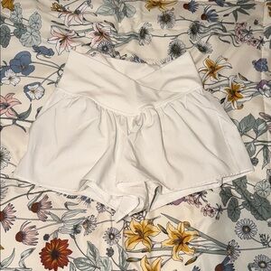 better together white athletic shorts